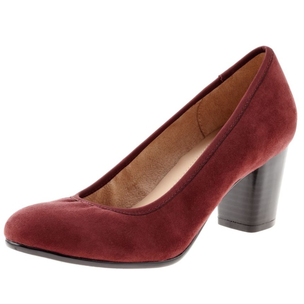 Naturalizer Naomi Block-Heel Pumps SIZE 6.5M WINE